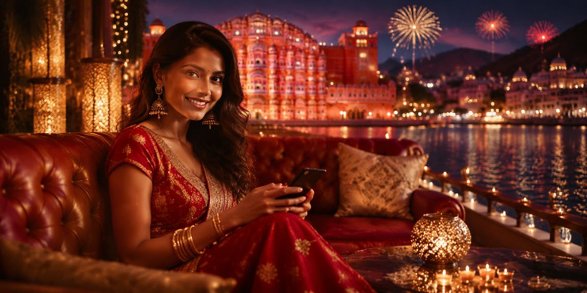 Cricket betting promotions during Diwali festival in Jaipur